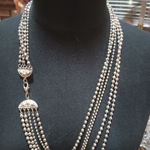 Silver tone necklace
